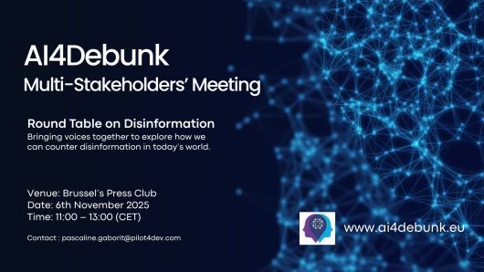 AI4DEBUNK Multi-Stakeholders’ Focus Group – Brussels, 6 November 2025