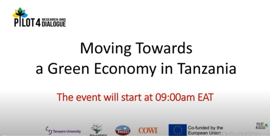 "Moving towards a green economy in Tanzania", Pilot4DEV attended P4R&D’s final event
