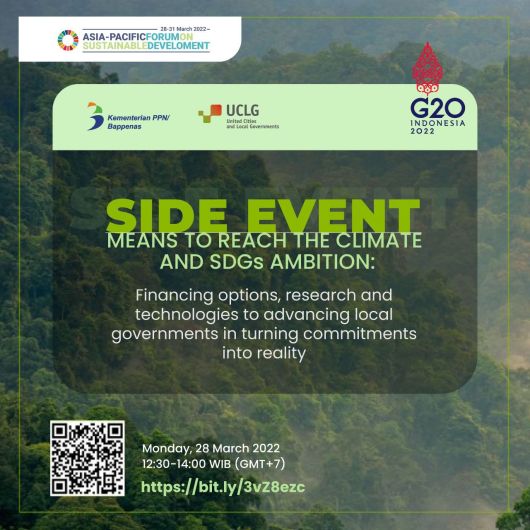 You are invited to attend Asia-Pacific Forum on Sustainable Development's side event on climate and SDGs!